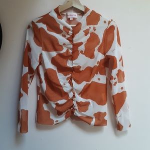 Lisa Says Gah Elenor Mesh Cow Shirt